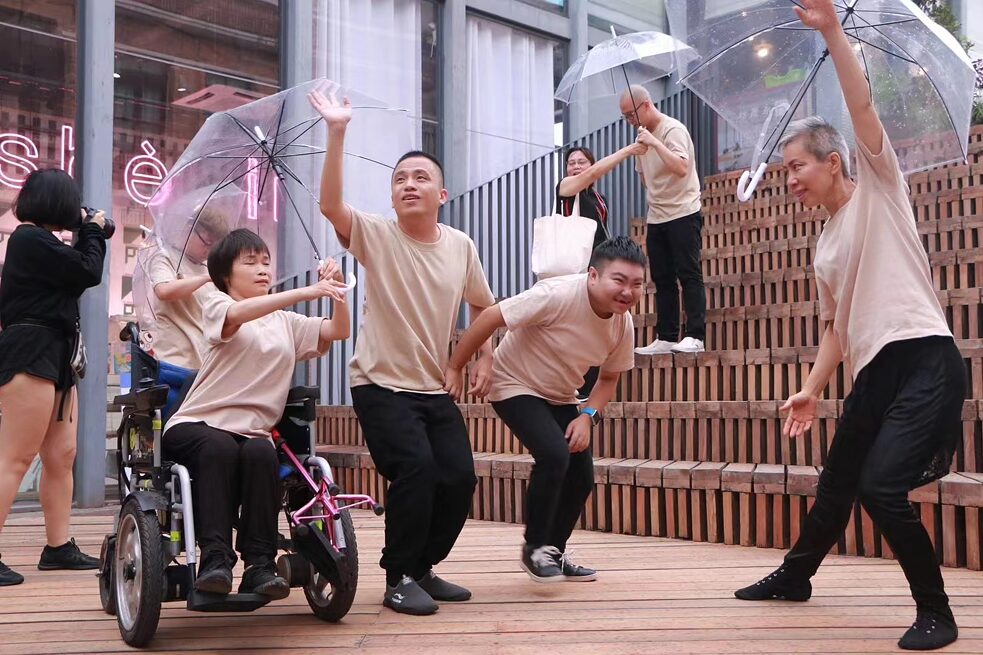 Symbiotic Dance Troupe's performances are choreographed and performed by artists with disabilities Symbiotic Dance Troupe's performances are choreographed and performed by artists with disabilities.